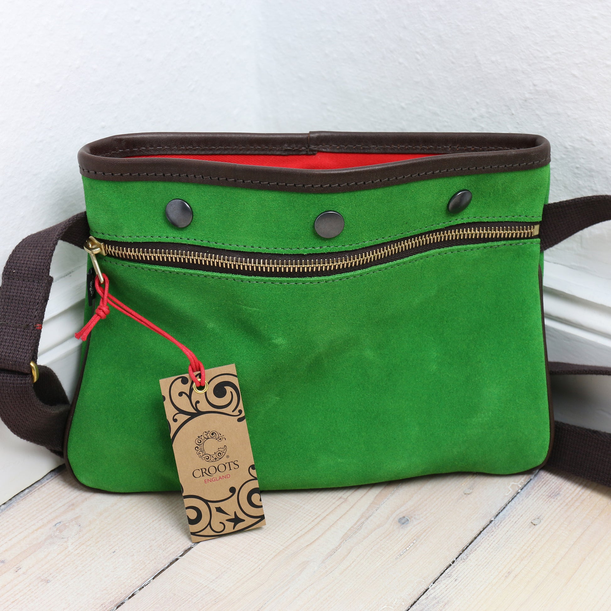 Croots-Suede Sacocht-Velours | Croots Umhängetasche
