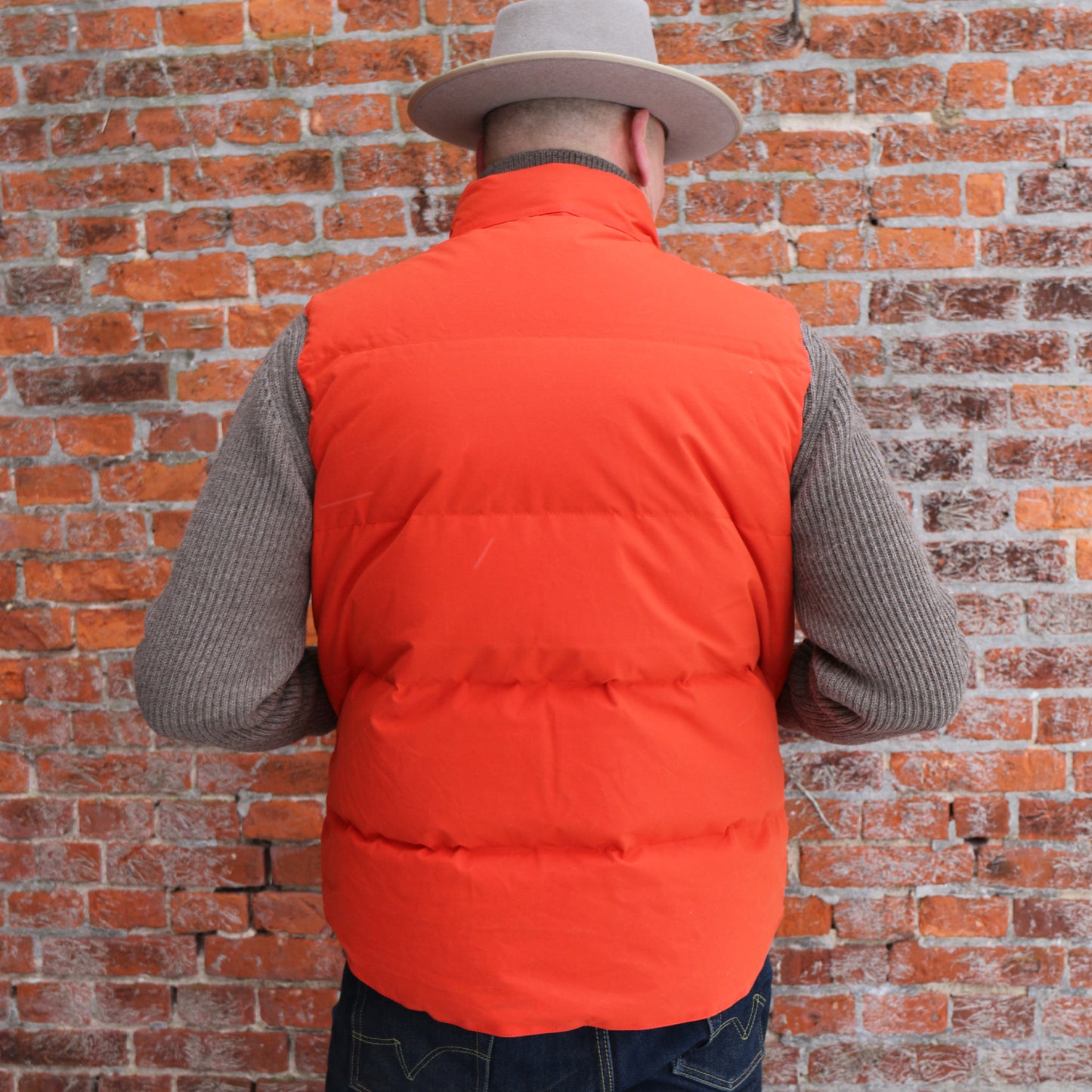 Goose Down Vest 7922 Orange