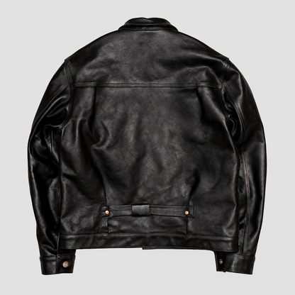 Double Helix Bulldog Black – Pferdelederjacke